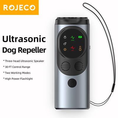 Ultrasonic Dog Repeller Anti Barking Training Device USB Rec