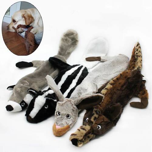 Anti-true Animal Pet Dog Squeaky Toys for Small Dogs Plush P