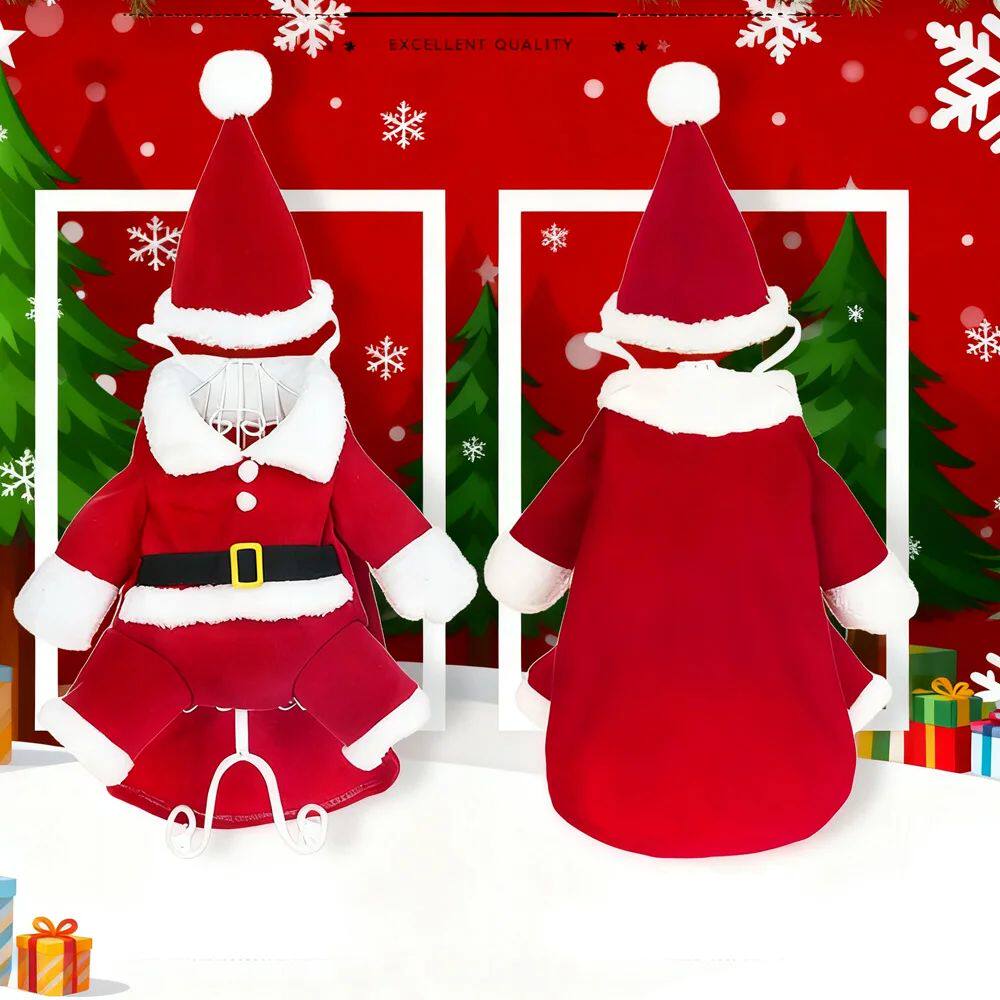 Christmas Dog Santa Claus Outfits For Small Medium Dogs Funn
