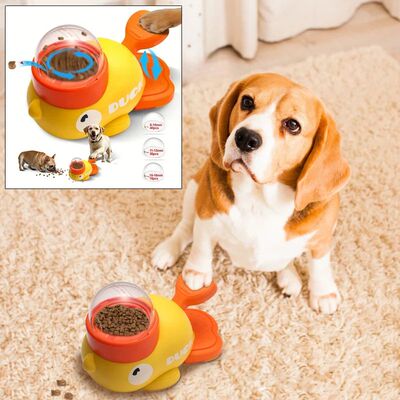 Dog food Feeder Cartoon Duck Design Pet Snack Puzzle Feeder