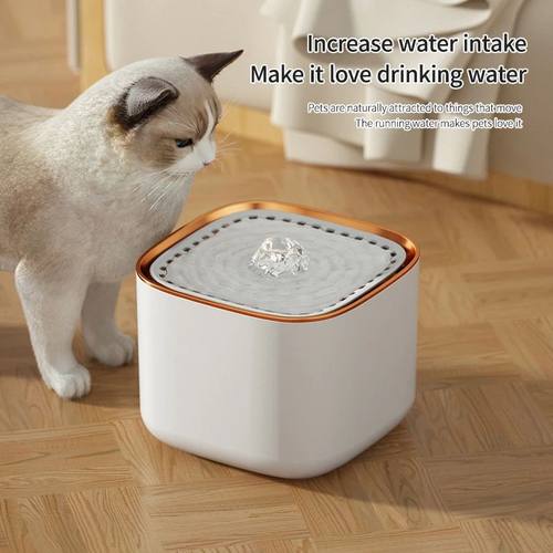 3L Automatic Cat Water Fountain with LED Light Ultra Silent