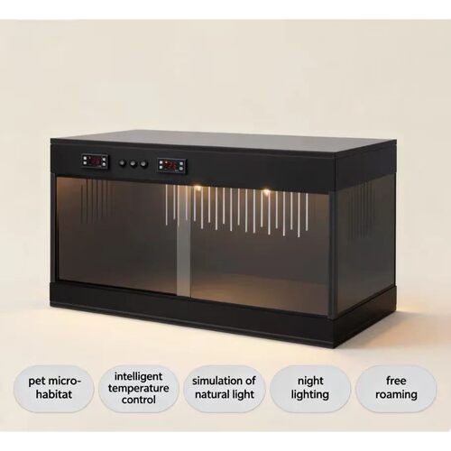 Reptile Lounge Habitat with Glass Sliding Door and Intellige