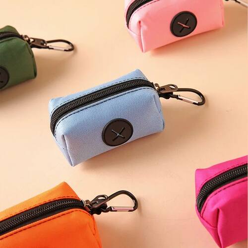 Canvas Dog Poop Bag Holder, Outdoor Pet Waste Bag Dispenser