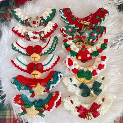 Christmas Pet Collars Cat And Dog Christmas Decorations Pet