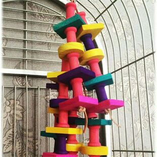 1pcs Parrot Chewing Toy Bird Parrot Blocks Knots Tearing Toy