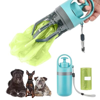 Portable Dog Pooper Scooper with Garbage Bag Outdoor Pet Poo