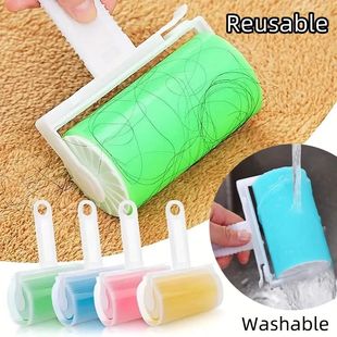Washable Clothes Hair Sticky Roller Reusable Portable Home C