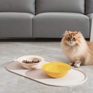 Waterproof Mat Food Pet Design Slip Non with Feeding Cat