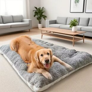 Extra Large Plush Dog Bed Sofa Thickened Super Soft Polyeste