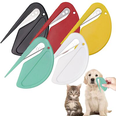 5pcs Pet Knot Cutter, Colorful Perfect De-tangling Tool For