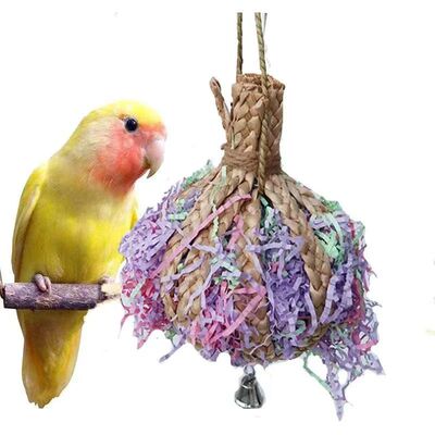 Parrot Shredder Toy Dry Anti-biting Parrot Cage Foraging Toy