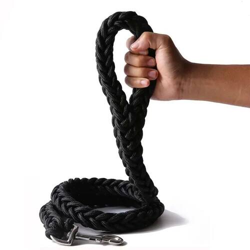 Heavy Duty Large Dog Leash Durable Nylon Braided Lead for Sm