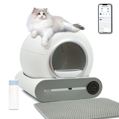 Self Cleaning Cat Litter Box 65L Automatic Cat Litter Box w/