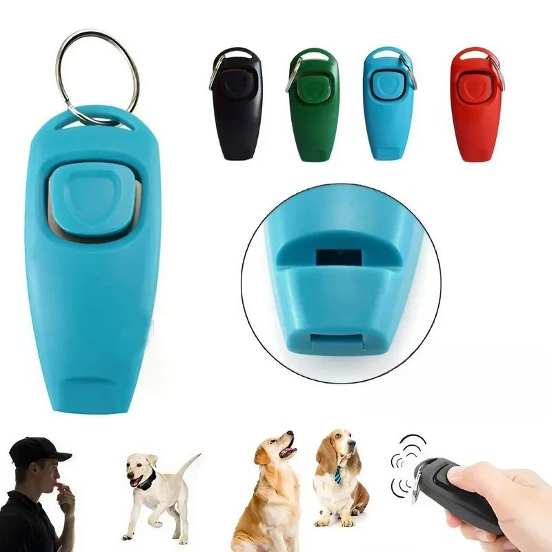 Pet Multifunction 2 in 1 Clicker & Whistle Dog Trainer Click