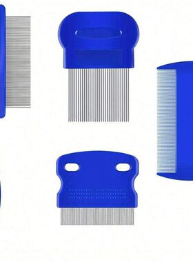 4 Pack Flea Lice Comb, Stainless Steel Dog Cat Grooming Comb