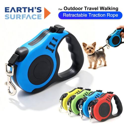 3m 5m Retractable Dog Leash Outdoor Pet Leash Nylon Braided