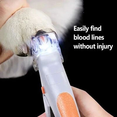 Pet Nail Clipper Scissors With LED Light Cat Dog Nail Clippe