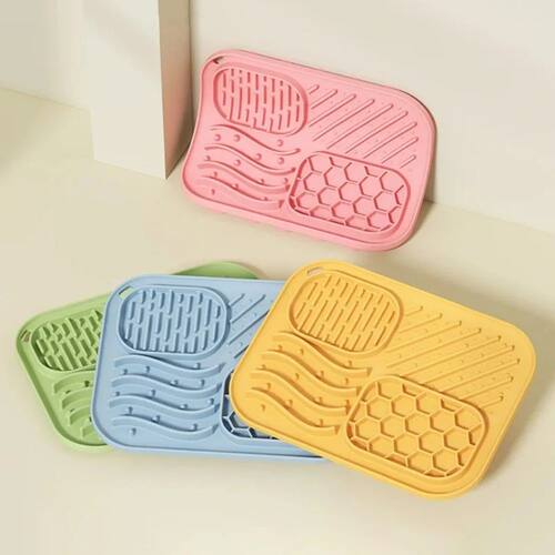1Pcs Silicone Pet Slow Feeder Mat Anti-choking Pet Lick Mat
