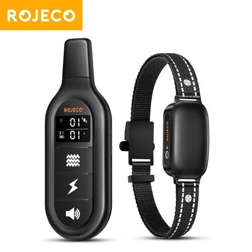 ROJECO Electric Dog Training Collar Digital Rechargeable Rem