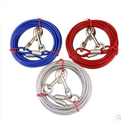 Pet Leash Dog Leash Dog Chain Iron Chain Double Head One Dra