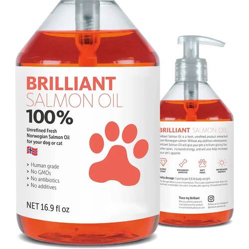 200ml Salmon Fish Oil for Pets, 21 Omega Fatty Acids, Natura