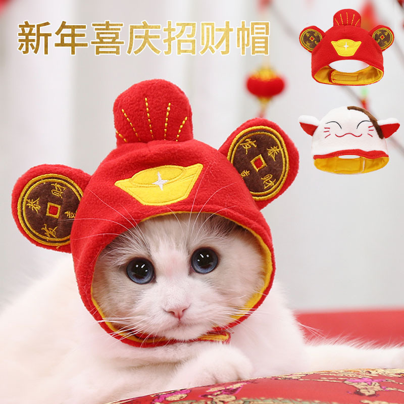 Hat Headgear Warm Cute Cat Teddy Bitter Bear Dog Dress Jewel