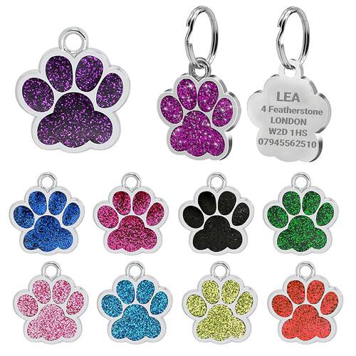 Free Engraved Dog Tag Name Disc Pet Cat Tags Animal Cat Coll