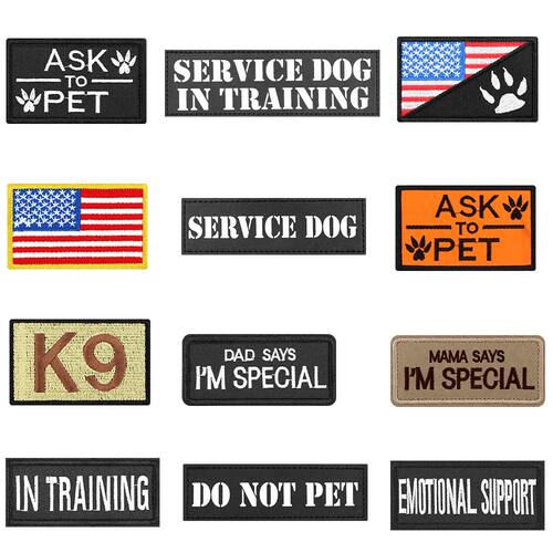1 Piece Dog Patch for Service Dog Vest Cat Vest Removable Ta