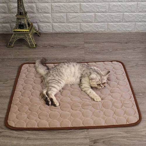 Summer Cat Puppy Cooling Mats Mesh Breathable Pet Blanket fo