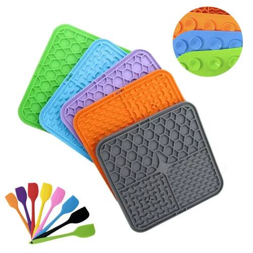 Pet Placemat Cat Slow Feeding Mat Dog Lick Mats Silicone Pet