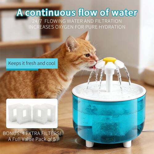 Pet Water Fountain with 4 Filters Auto Filter USB Electric C