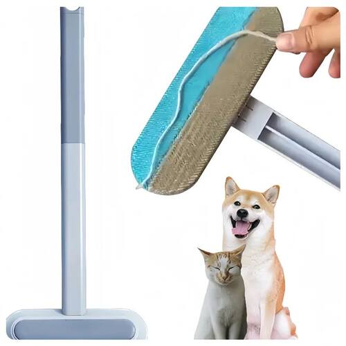 3 In 1 Pet Hair Remover Brush Long Handle Tool For Cat Dog F