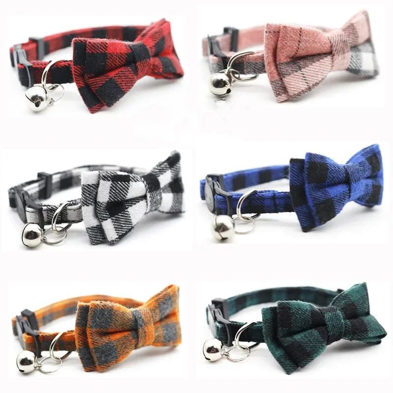 1PC Cute Cat Collar Small Puppy Cat Dog Collars Bow Kitten C