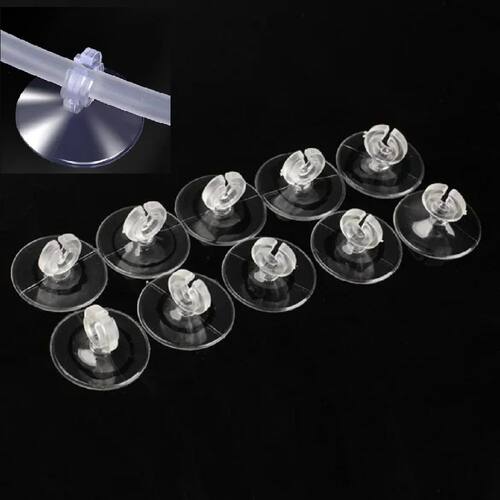 10pcs Rubber Aquarium Fish Tank Suction Cup Sucker Holders f