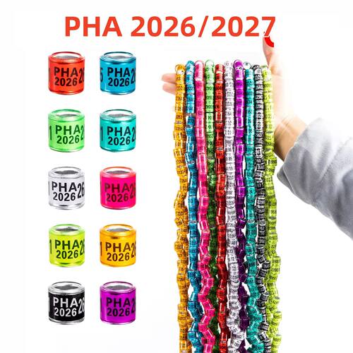 PHA 2026/2027 Pigeon Foot Ring ID 8mm With Numbers Aluminum