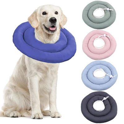 Elizabethan Collar For Dogs Neck Drawstring Waterprof Protec
