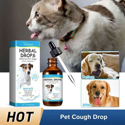 Pet Cough Drop Herbal Cough Soothing Relief Reduce Throat Di