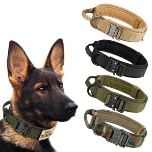 Tactical Dog Collar Pet Buckle Outdoor Metal Breath Products