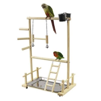 Parrot Playstand Bird Plays Stand Cockatiel Playground Woode