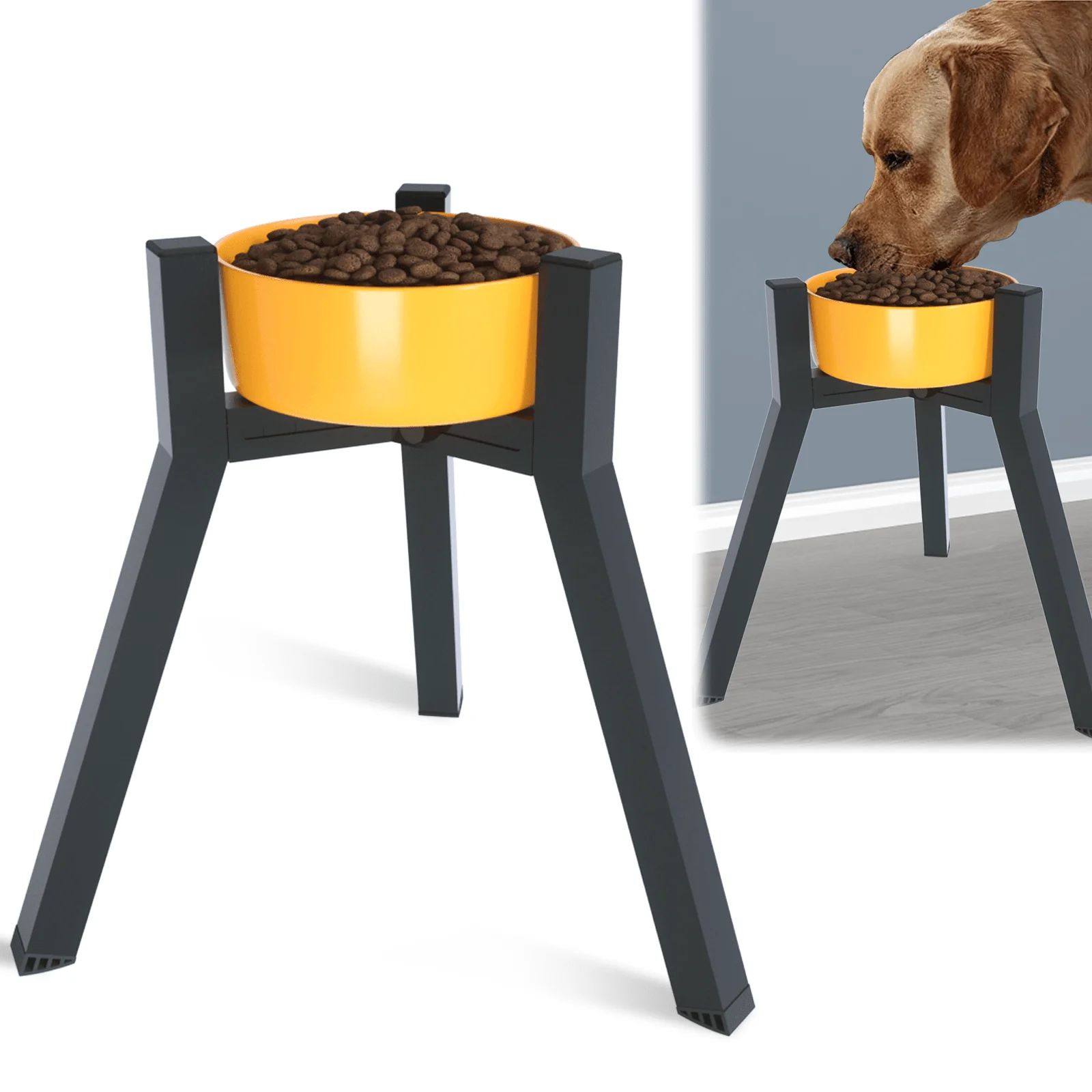 Metal Width Raised Dog Bowl Stand for Extra Large Dogs ,Dog