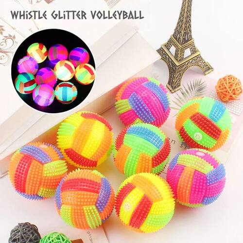 Glowing Ball Dog Toy Led Puppy Bouncy Chew Dog Ball Molar To
