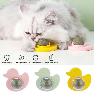 Cat Mint Ball Rotating Ball Wall Cat Toy Accessories for Cat