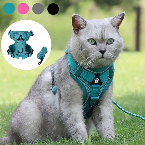 Breathable Cat Harness Leash for Small Medium Dogs Cats  Ref