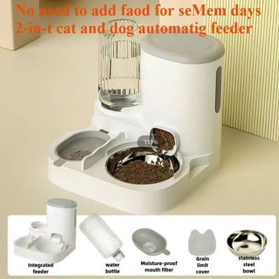 Cat bowl automatic feeder for cats, dogs, pets, water dispen