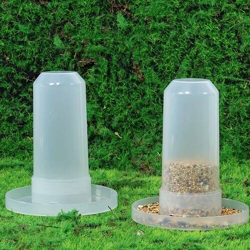 1pc Automatic Bird Feeder and Water Dispenser for Parrots, C