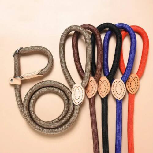 New Dog Leash Slip Rope Lead Leash Heavy Duty Braided Rope L