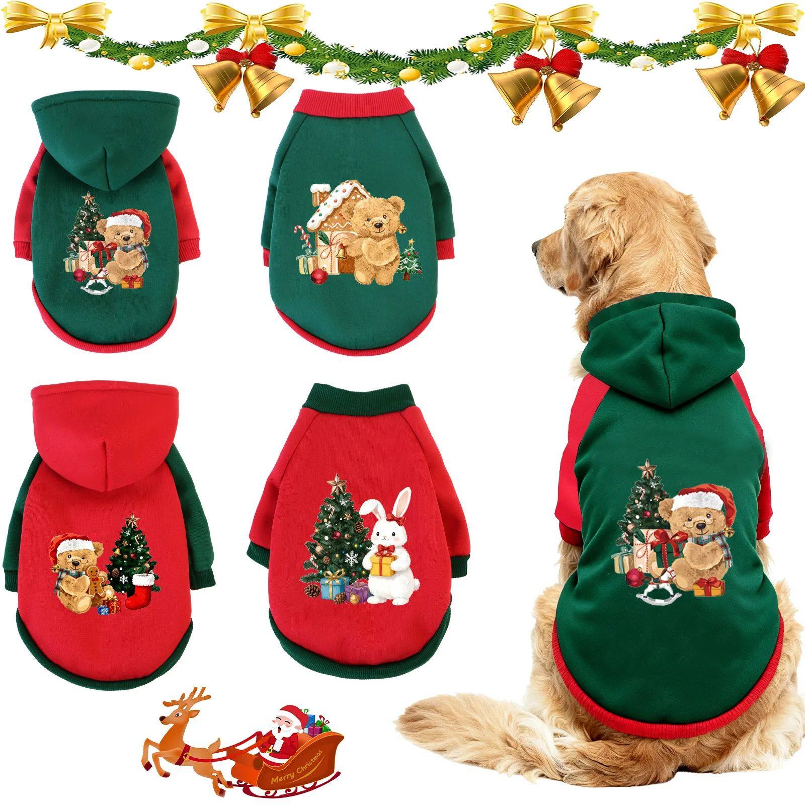 XS-3XL Pet Christmas Clothing, Cat & Dog Winter Warmth  Swea