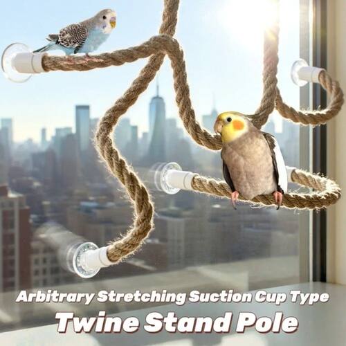 Linen Rope DIY Bendable Perch for Birds Non-slip Comfortable