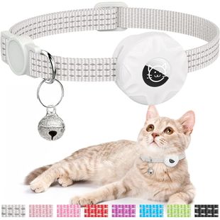 for Apple AirTag Cat Collar,Air Tag Pet Collar with airtag H