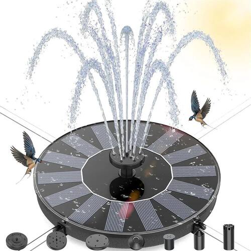 Solar Water Fountain Pool Pond Waterfall Fountain Garden Dec